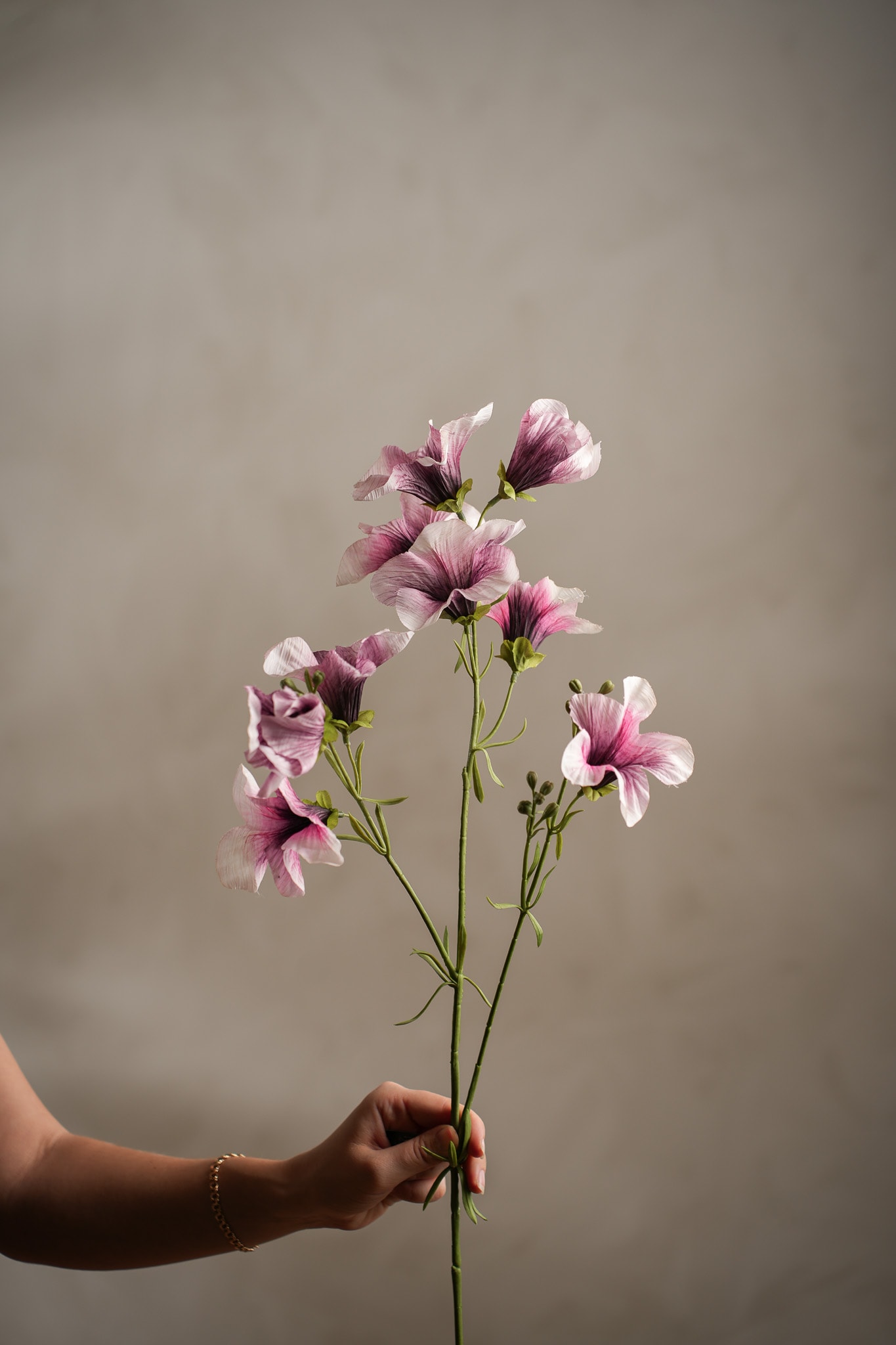 Konstgjord lila Petunia 90cm