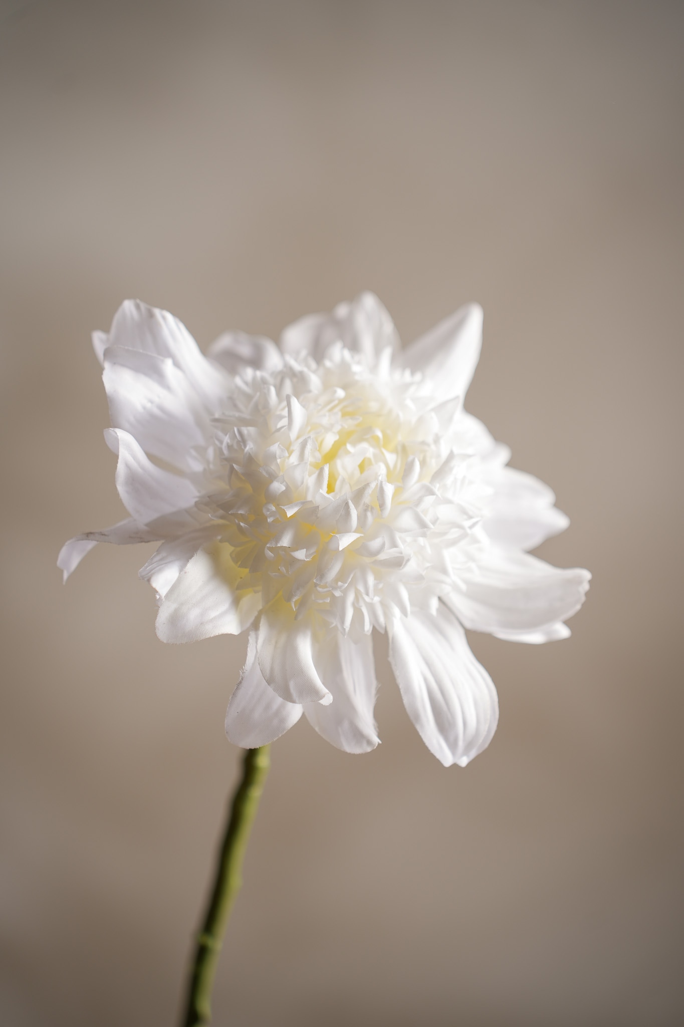 Konstgjord vit Dahlia 62cm