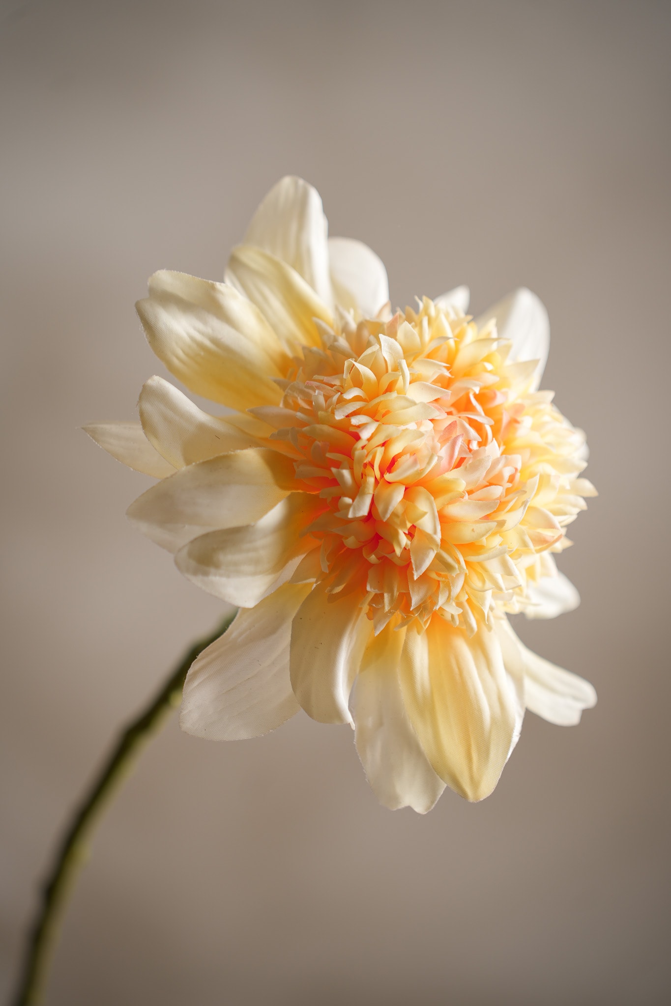 Konstgjord gul Dahlia 62cm