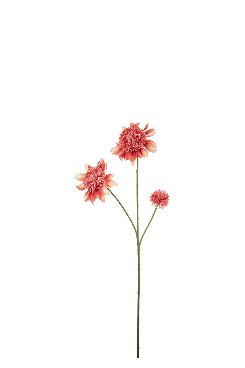 Konstgjord korallfärgad Dahlia 95cm