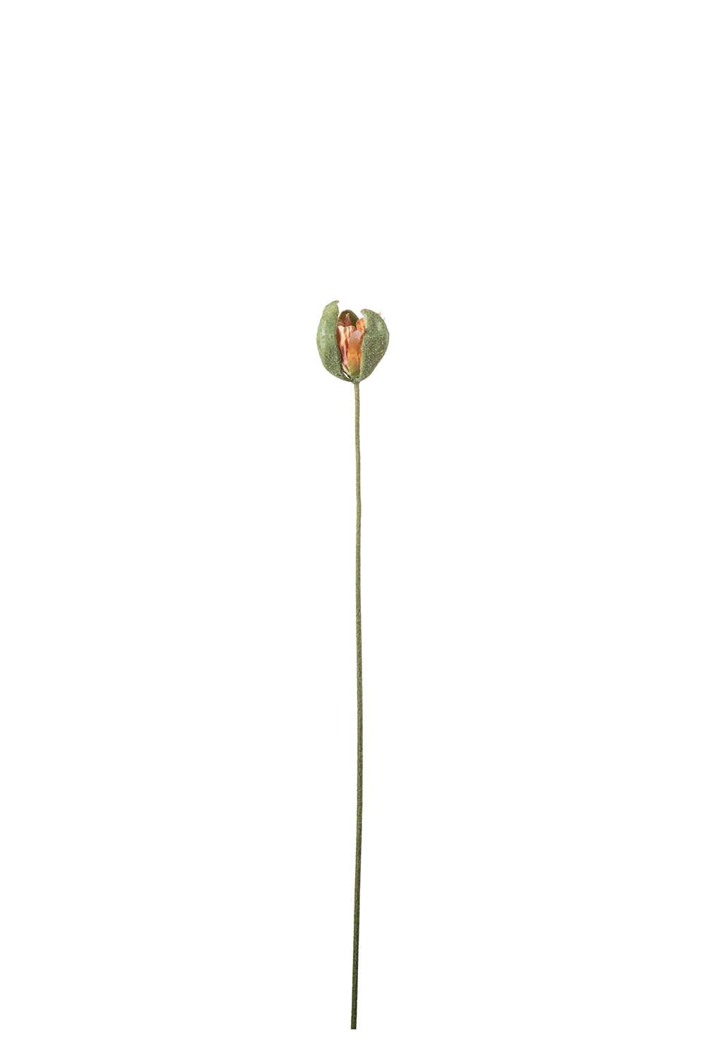 Konstgjord orange Vallmoknopp 78cm