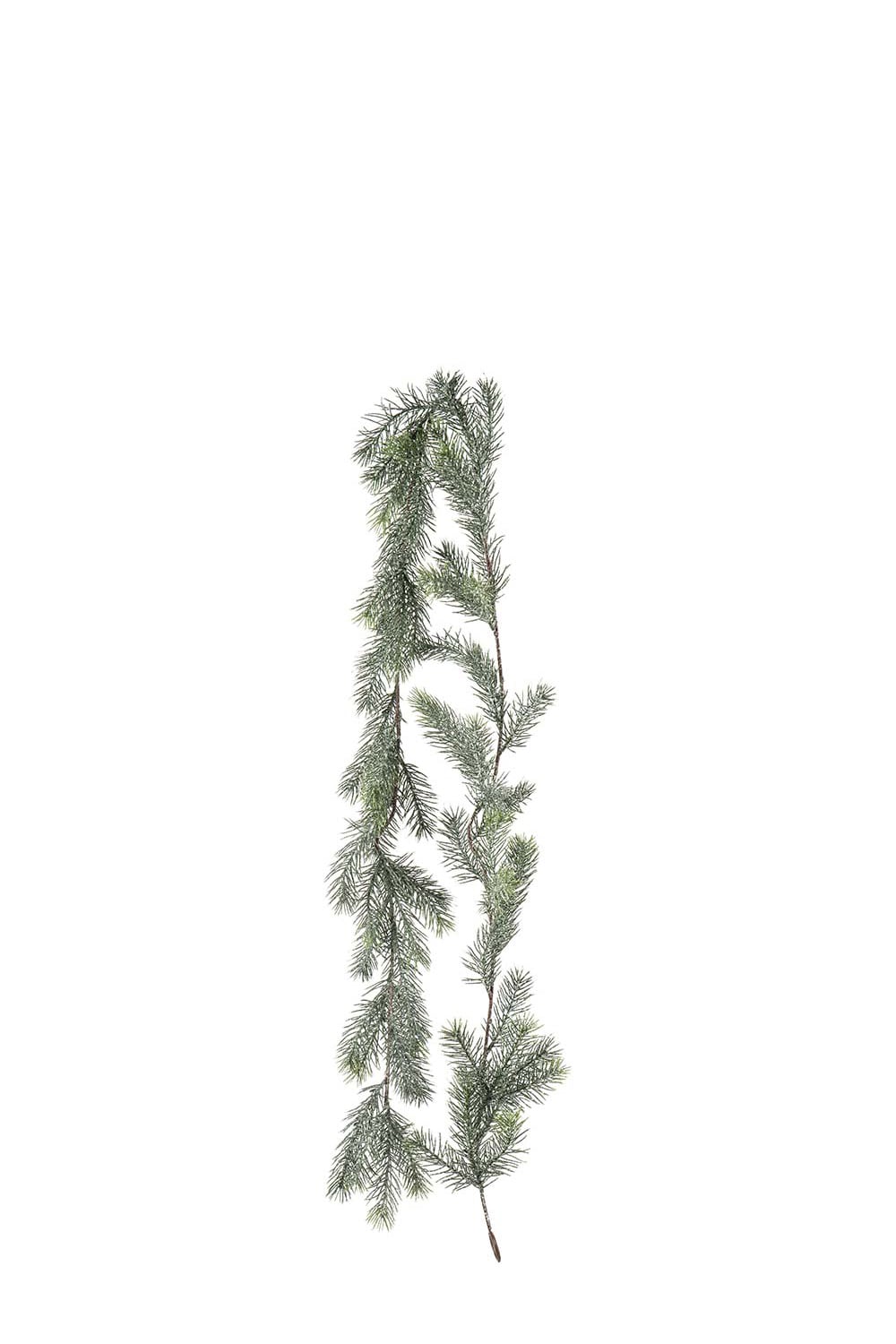 Konstgjord grön Grangirlang med Frost 160cm