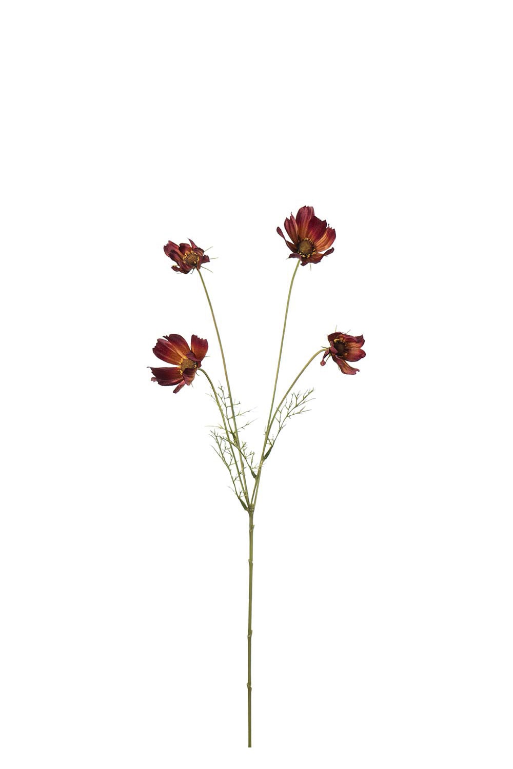 Konstgjord burgundy Rosenskära 60cm