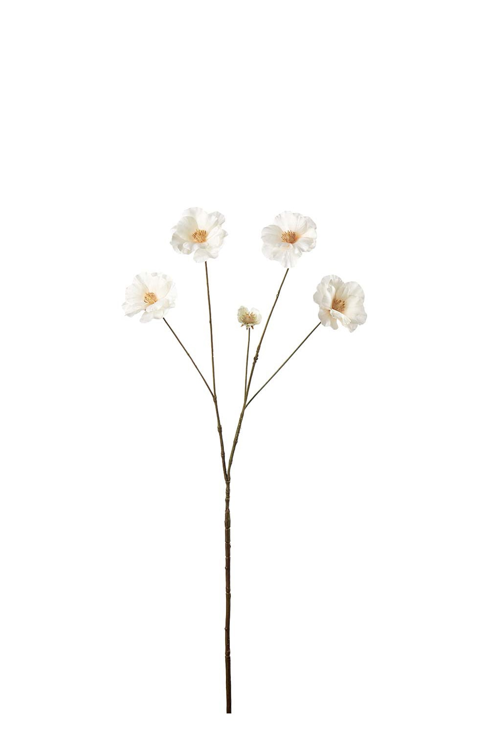 Konstgjord cremefärgad Ranuncel 80cm