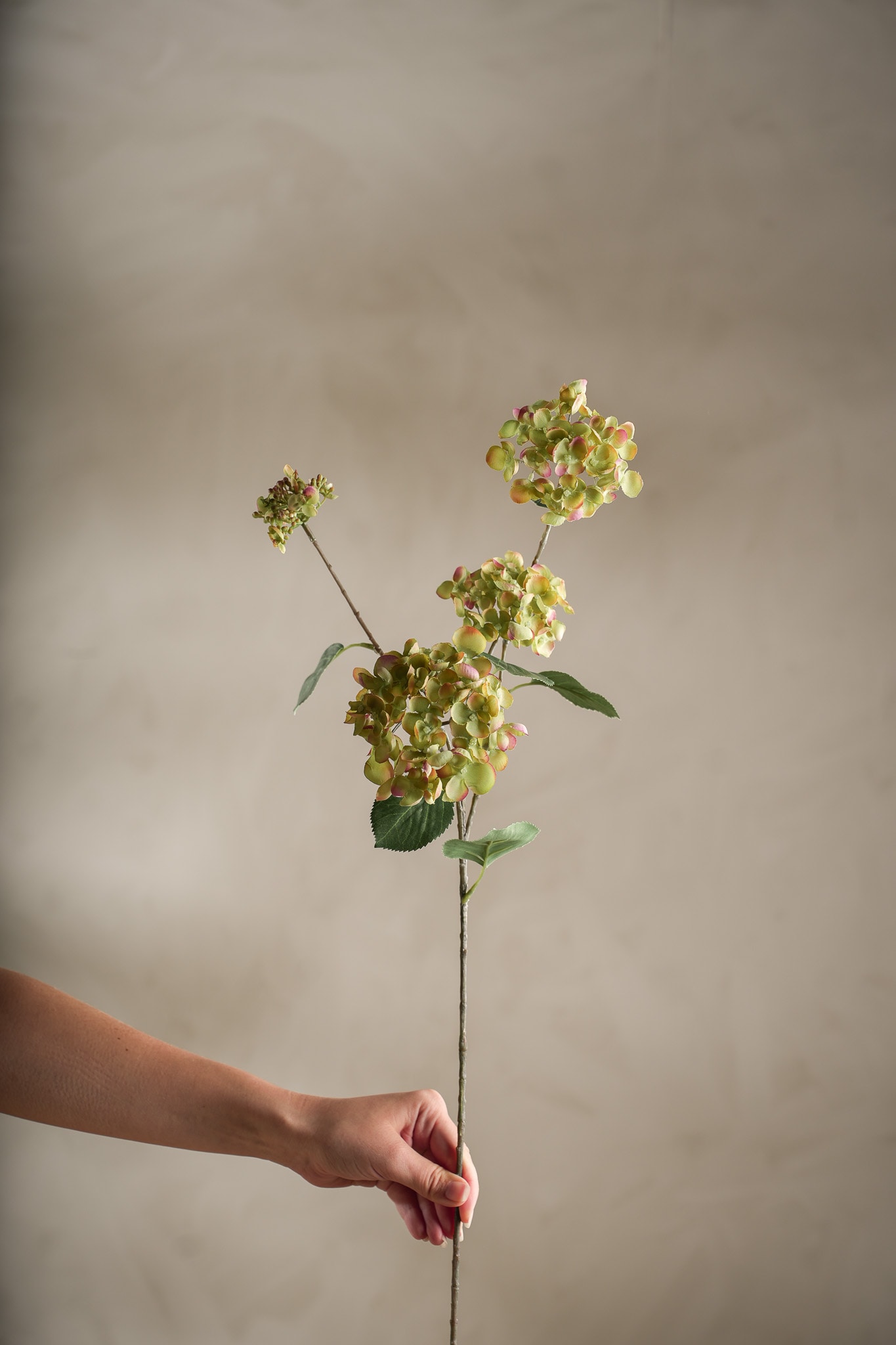 Konstgjord grön Hortensia 80cm