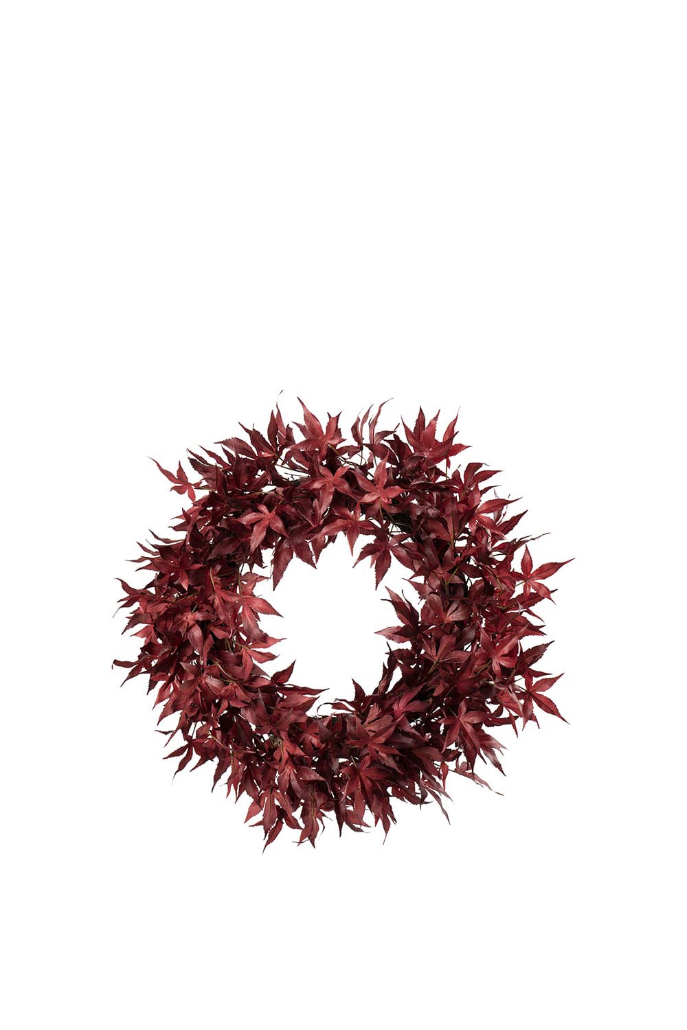 Konstgjord burgundy Lönnkrans 65cm