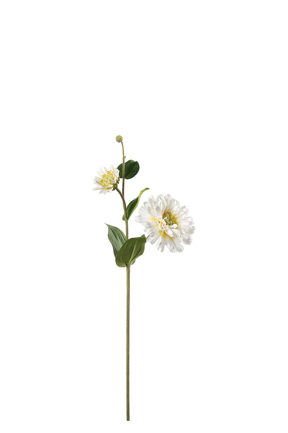 Konstgjord cremefärgad Zinnia 63cm