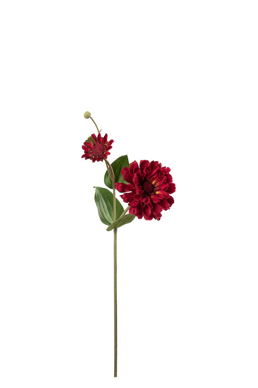 Konstgjord röd Zinnia 63cm