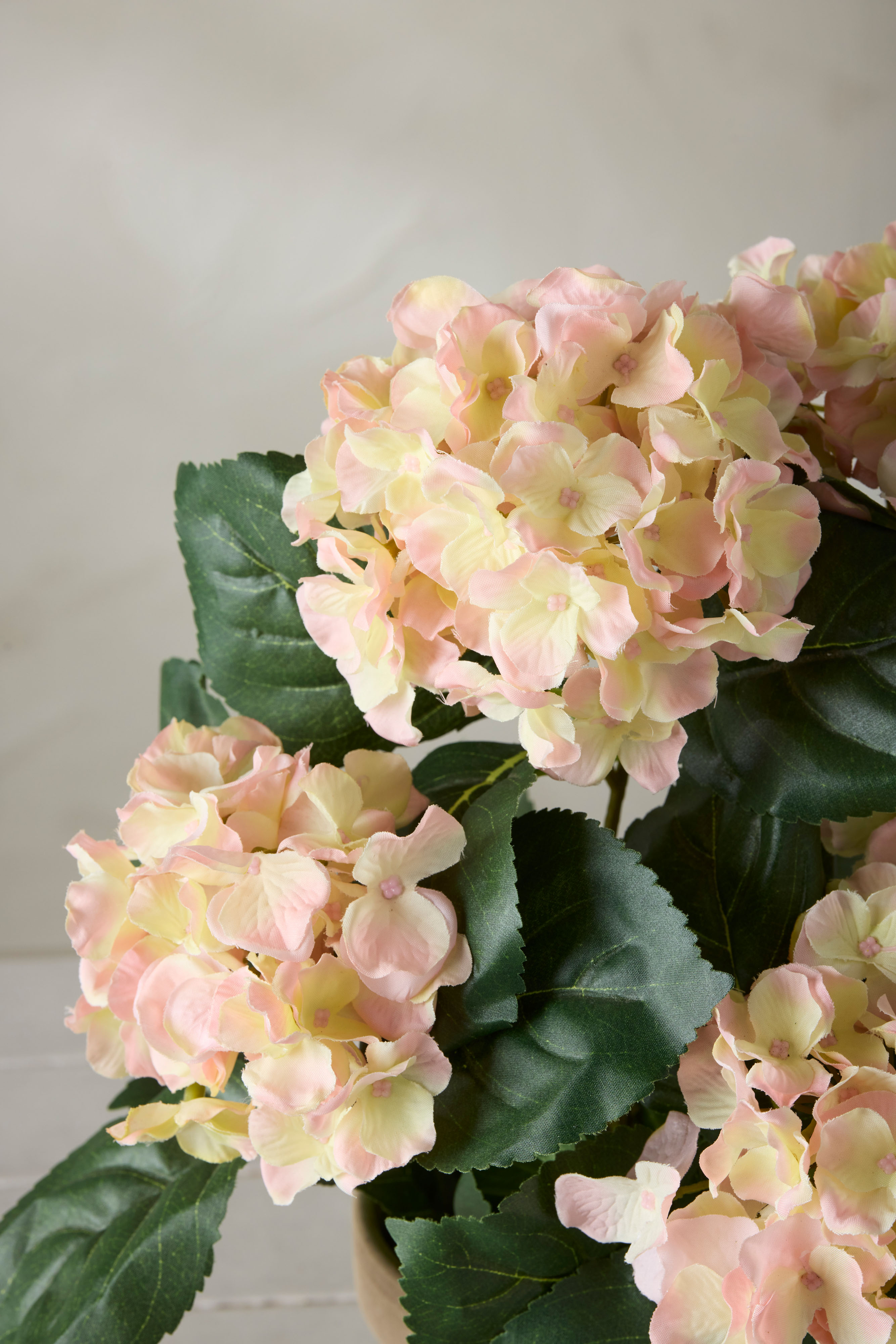 Konstgjord rosa Hortensia 37cm
