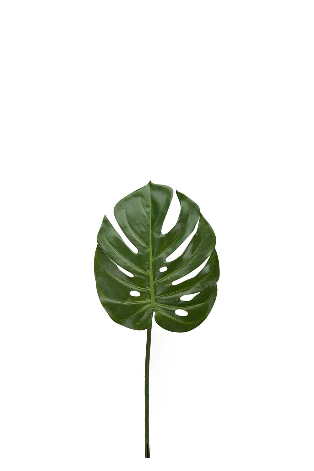 Konstgjord grön Monstera blad 60cm